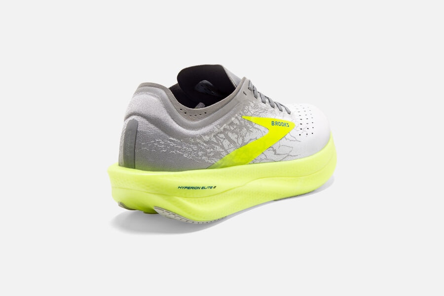 Brooks Running Shoes - Hyperion Elite 2 Spikes Womens - White/Grey/Green - YAV-298570